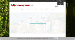 Desktop Screenshot of javorovysirup.sk